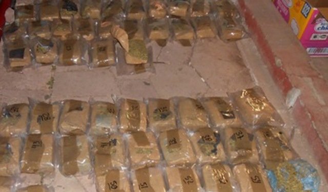 ¡Policías federales interceptaron un cargamento de 38 kilos de marihuana en Zacatecas!