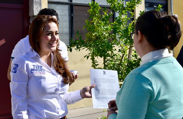 ¡La candidata a la alcaldía Tere Jiménez presentó su declaración 3de3!