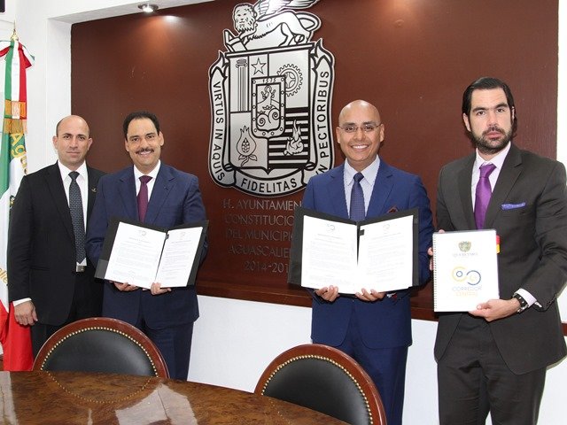 ¡Signa Gobierno Municipal de Aguascalientes adhesión a iniciativa de Corredor Central!