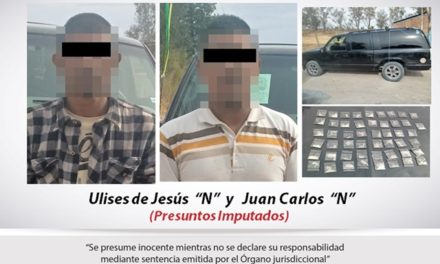 ¡Policías de la Fuerza Única detuvieron a 3 sujetos con droga en Encarnación de Díaz!