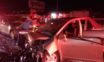 ¡1 mujer muerta y 4 lesionados tras carambola entre 4 automóviles en Aguascalientes!