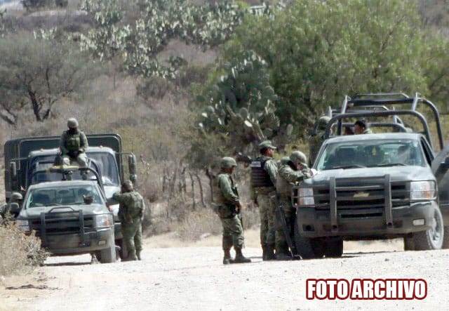 ¡Militares protagonizaron enfrentamiento a balazos con delincuentes en Sombrerete!