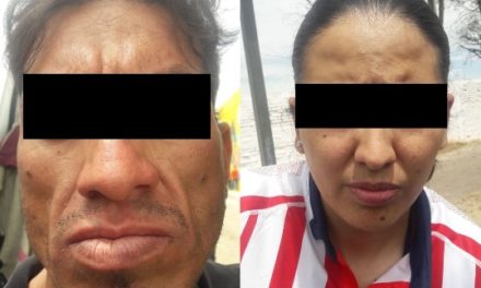 ¡Policías estatales de Aguascalientes detuvieron a pareja de Zacatecas con 2 kilos de marihuana y 120 gramos de “crystal”!