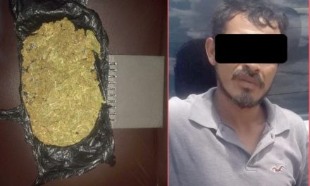 ¡Detuvieron a sujeto con casi medio kilo de marihuana en Aguascalientes!