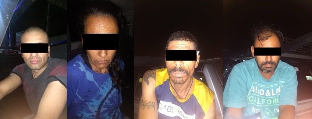¡Detuvieron a 3 sujetos y 1 mujer por privar de su libertad a una pareja en Aguascalientes!