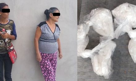 ¡Policías estatales de Aguascalientes detuvieron a 2 mujeres con 100 gramos de “crystal” y cuyos hijos están presos por delitos contra la salud!
