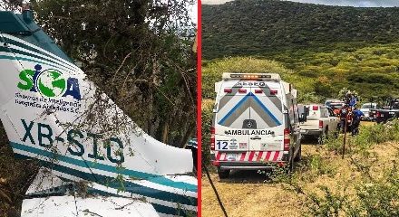 ¡Avioneta que despegó en Aguascalientes se desplomó en Querétaro: 2 muertos!