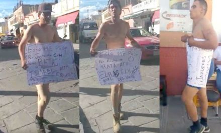 ¡Torturaron y exhibieron semi-desnudos a 3 presuntos delincuentes en Jerez!