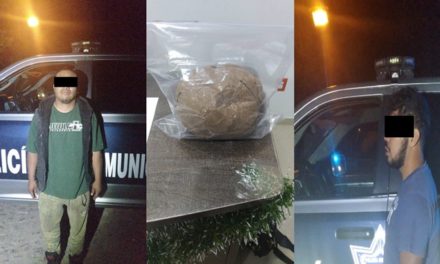 ¡Detuvieron a 3 sujetos con 1 kilo de marihuana en Calvillo, Aguascalientes!