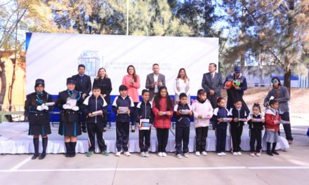¡Tere Jiménez inaugura velaria en escuela primaria Miguel Ángel Barberena Vega!