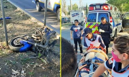 ¡Agoniza motociclista que se accidentó fuertemente en Aguascalientes!