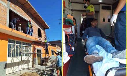 ¡Joven albañil se salvó de morir electrocutado en Rincón de Romos, Aguascalientes!