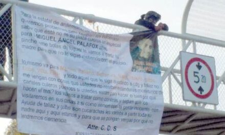 ¡Localizaron dos narco-mantas contra corporaciones policíacas en Zacatecas!