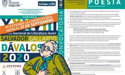 ¡ICA amplía periodo de convocatoria del Premio Salvador Gallardo Dávalos!