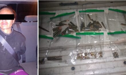 ¡Detuvieron a mujer con 77 cartuchos útiles para armas de fuego largas y cortas en Aguascalientes!