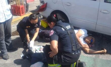 ¡Comerciante murió tras fuerte choque-atropello en Aguascalientes!