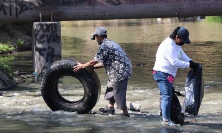 ¡Municipio de Aguascalientes realizó tareas de limpieza en el Río San Pedro!