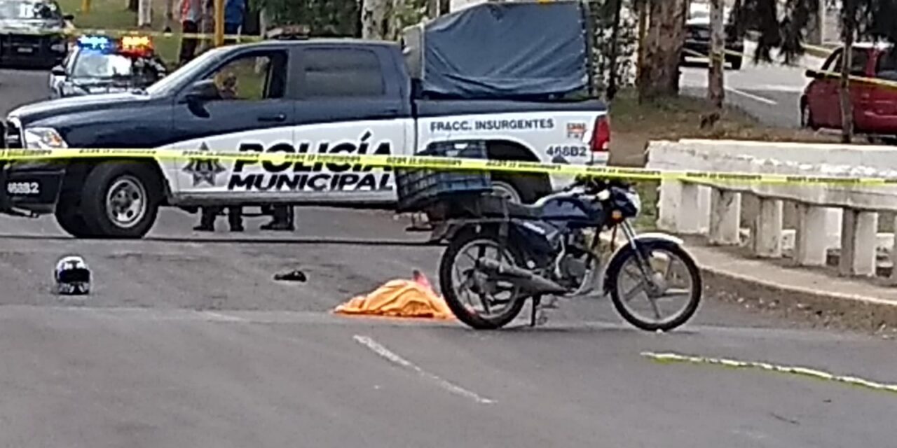 ¡Motociclista se mató tras una caída en Aguascalientes!