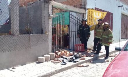 ¡4 lesionados tras derrumbe de techo en un local en Jesús María, Aguascalientes!
