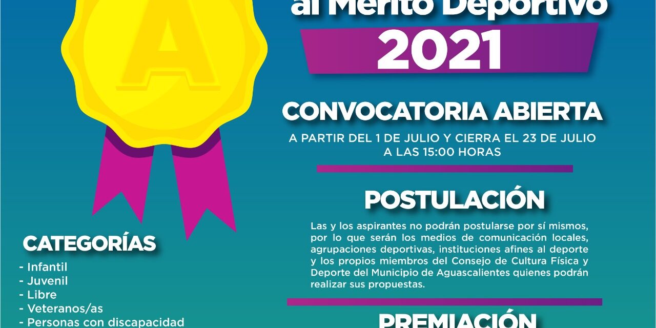 ¡Abren convocatoria al Premio Municipal al Mérito Deportivo 2021!