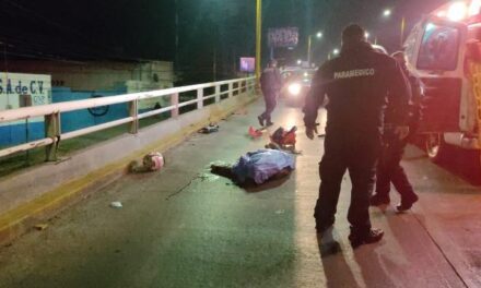 ¡Motociclista se mató tras una caída en un puente vehicular en Aguascalientes!