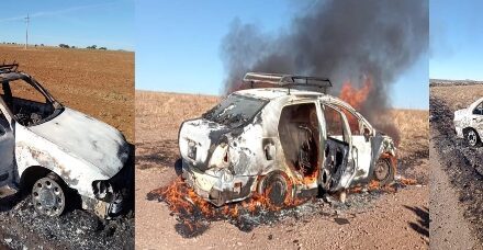 ¡“Levantaron” a tres taxistas y quemaron los autos de alquiler en Calera!