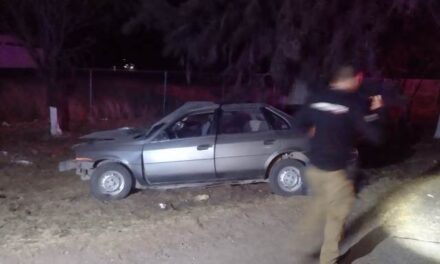 ¡Choque de auto contra un árbol en Aguascalientes cobró su segunda víctima mortal!