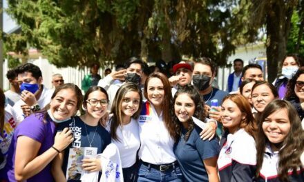 ¡“Jóvenes tienen en sus manos el poder de cambiar el futuro de Aguascalientes”: Tere Jiménez!