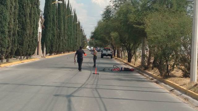 ¡Ciclista murió arrollado por una camioneta en Aguascalientes!