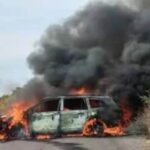 ¡Un herido, domicilios baleados y vehículos incendiados tras enfrentamiento en Apulco!