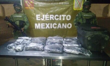 ¡Militares aseguraron cargamento de 15 kilos de marihuana en Aguascalientes!