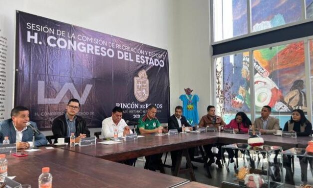 ¡Comisión de Recreación y Deporte estrecha coordinación con el Ayuntamiento de Rincón de Romos!